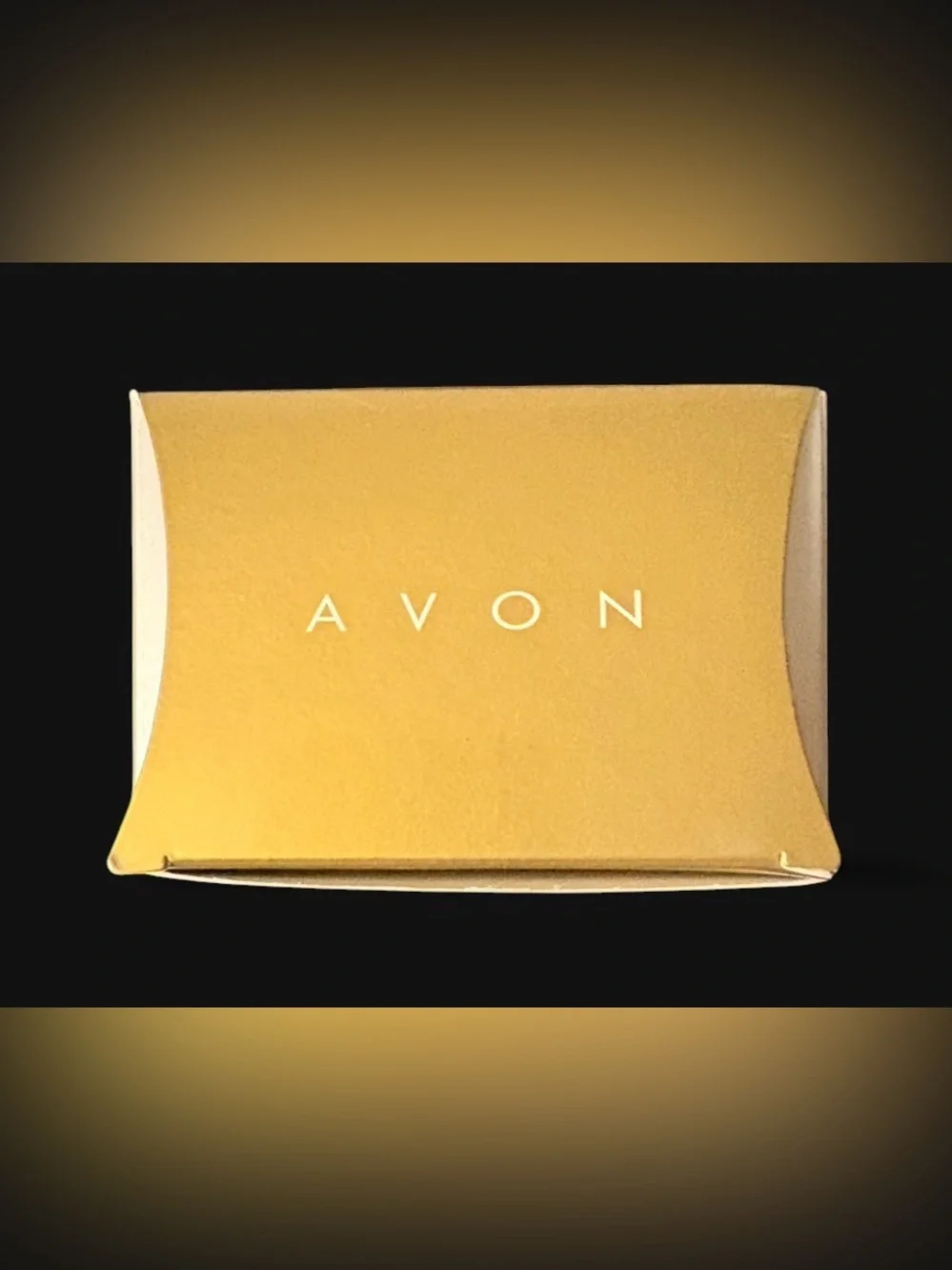 Vintage Avon Goldtone Satin Polish Link Bracelet & Hoop Earring Set NIB